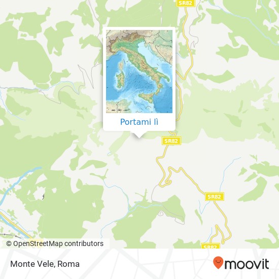 Mappa Monte Vele