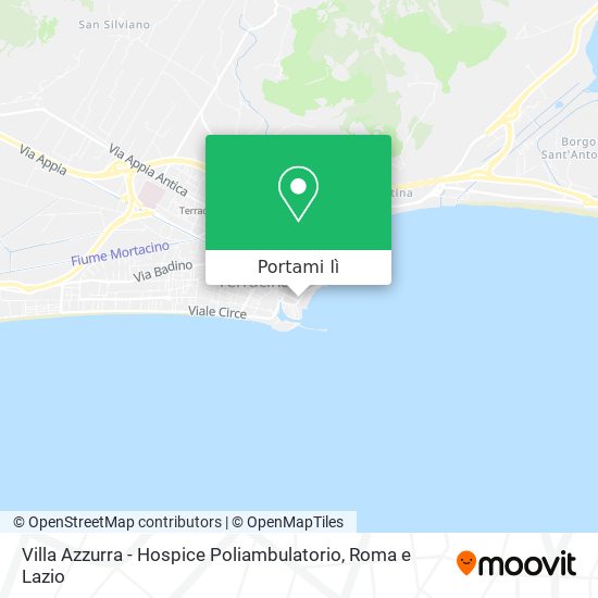 Mappa Villa Azzurra - Hospice Poliambulatorio