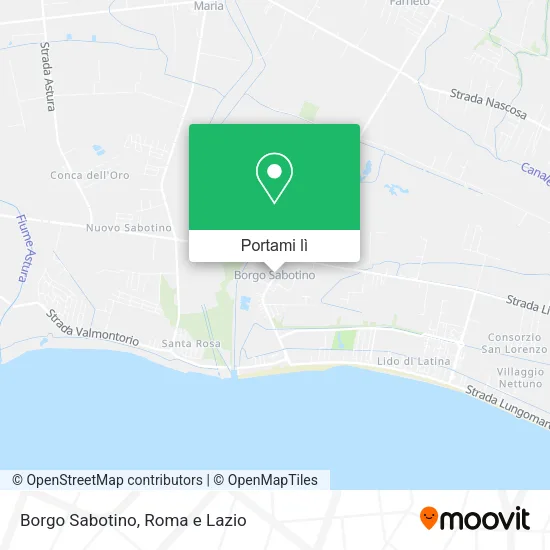 Mappa Borgo Sabotino