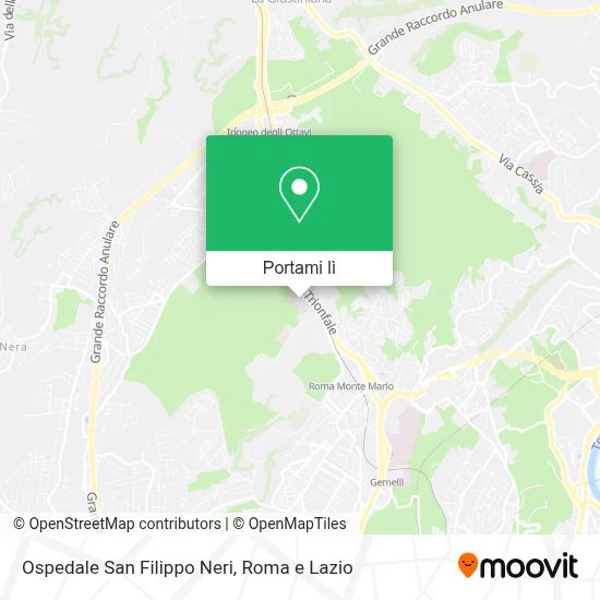 Mappa Ospedale San Filippo Neri