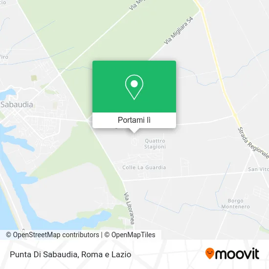 Mappa Punta Di Sabaudia