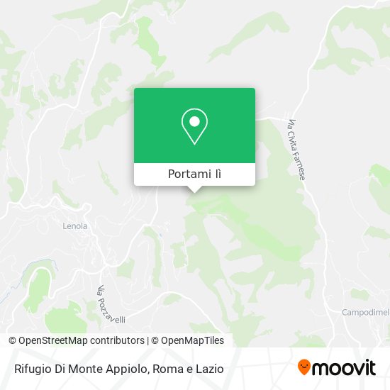 Mappa Rifugio Di Monte Appiolo