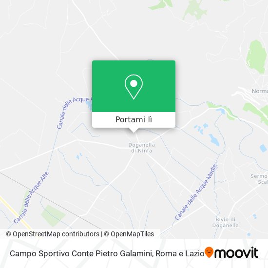 Mappa Campo Sportivo Conte Pietro Galamini