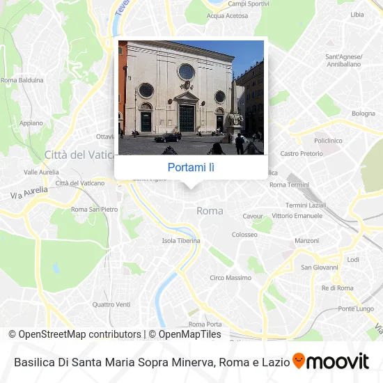 Mappa Basilica Di Santa Maria Sopra Minerva