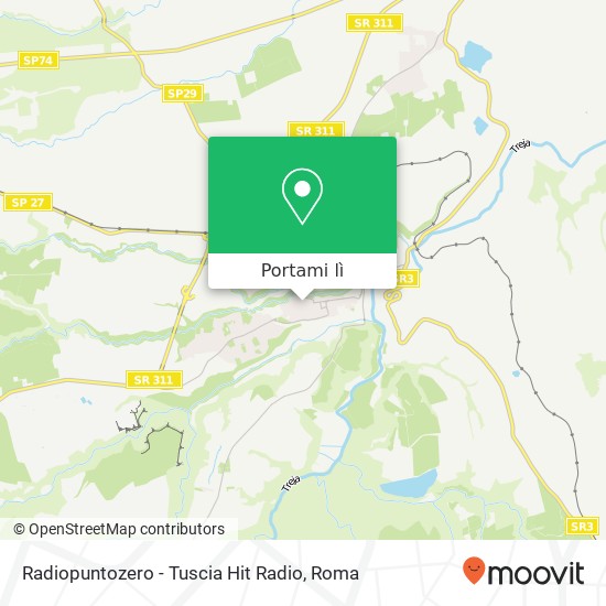 Mappa Radiopuntozero - Tuscia Hit Radio