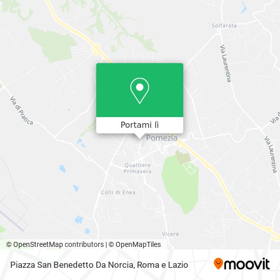 Mappa Piazza San Benedetto Da Norcia