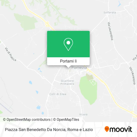 Mappa Piazza San Benedetto Da Norcia