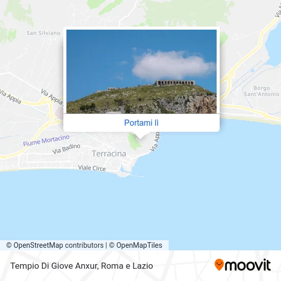 Mappa Tempio Di Giove Anxur