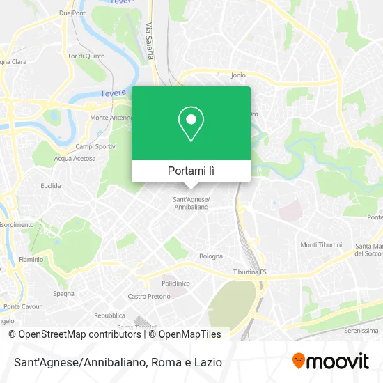 Mappa Sant'Agnese/Annibaliano