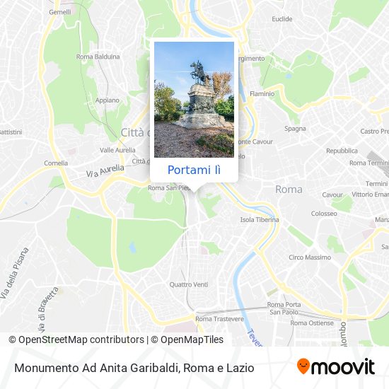 Mappa Monumento Ad Anita Garibaldi