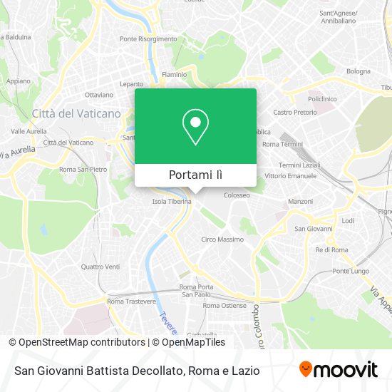 Mappa San Giovanni Battista Decollato