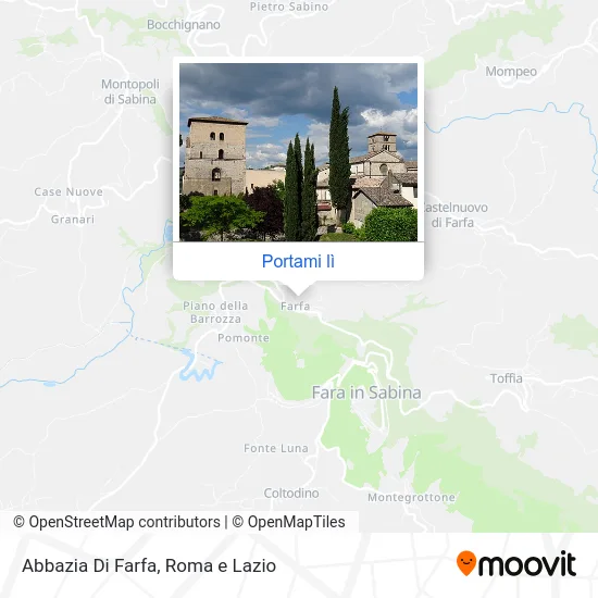Mappa Abbazia Di Farfa