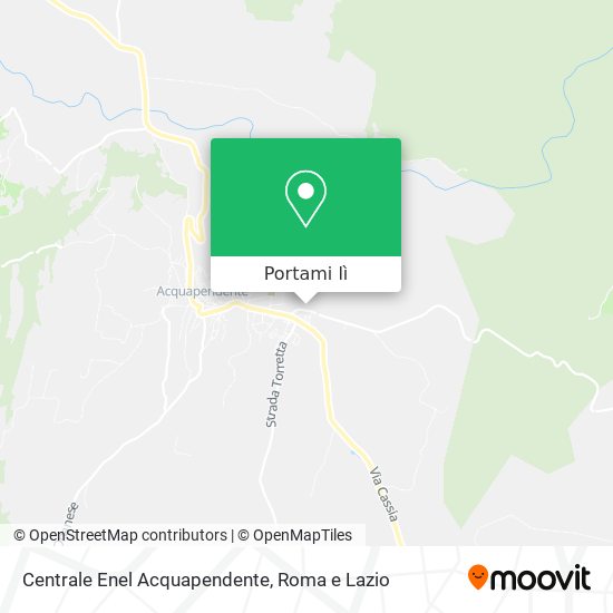 Mappa Centrale Enel Acquapendente