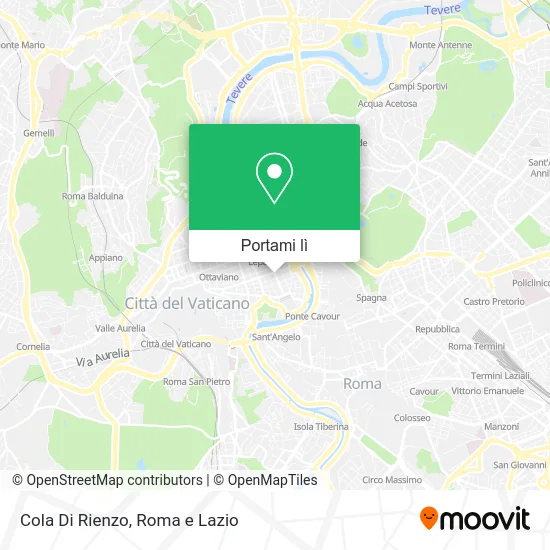 Mappa Cola Di Rienzo