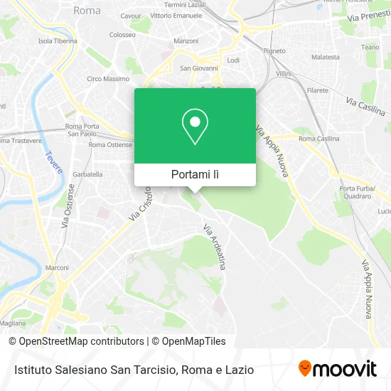 Mappa Istituto Salesiano San Tarcisio