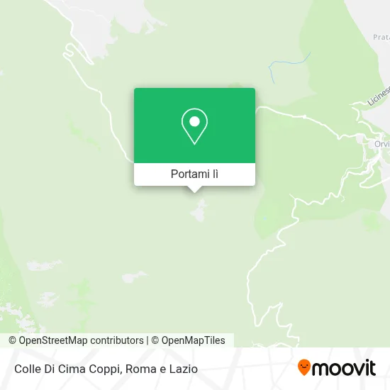 Mappa Colle Di Cima Coppi