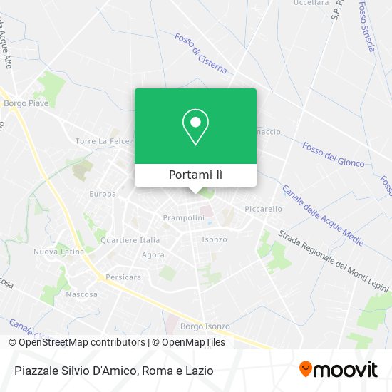 Mappa Piazzale Silvio D'Amico
