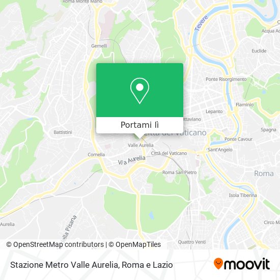 Mappa Stazione Metro Valle Aurelia