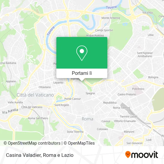 Mappa Casina Valadier