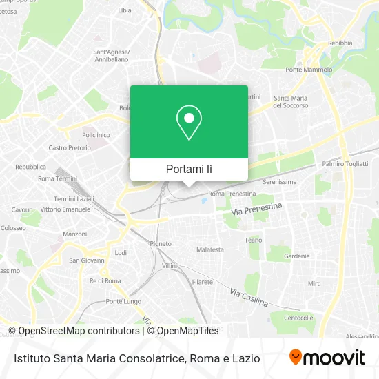 Mappa Istituto Santa Maria Consolatrice