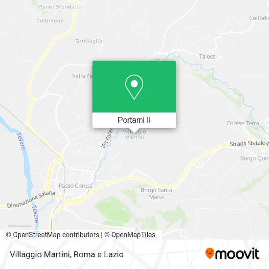 Mappa Villaggio Martini