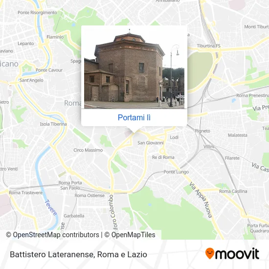 Mappa Battistero Lateranense