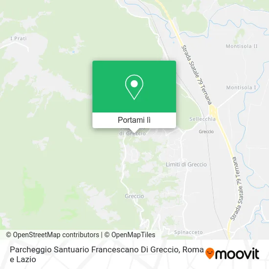 Mappa Parcheggio Santuario Francescano Di Greccio