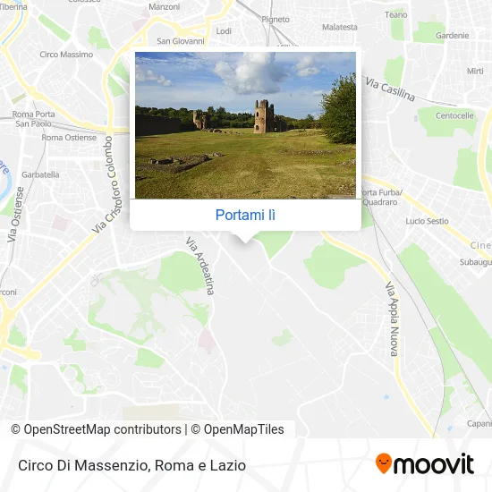 Mappa Circo Di Massenzio