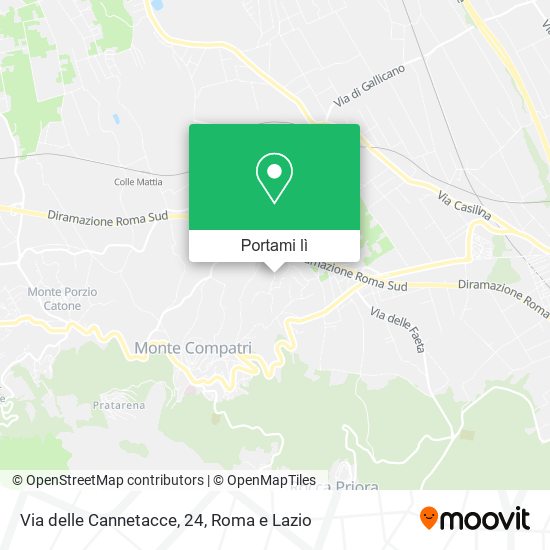 Mappa Via delle Cannetacce, 24