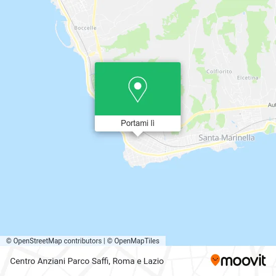 Mappa Centro Anziani Parco Saffi