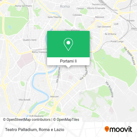 Mappa Teatro Palladium