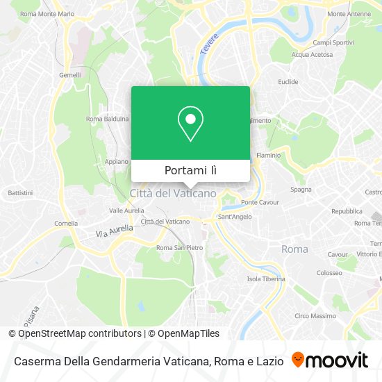 Mappa Caserma Della Gendarmeria Vaticana