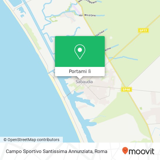 Mappa Campo Sportivo Santissima Annunziata