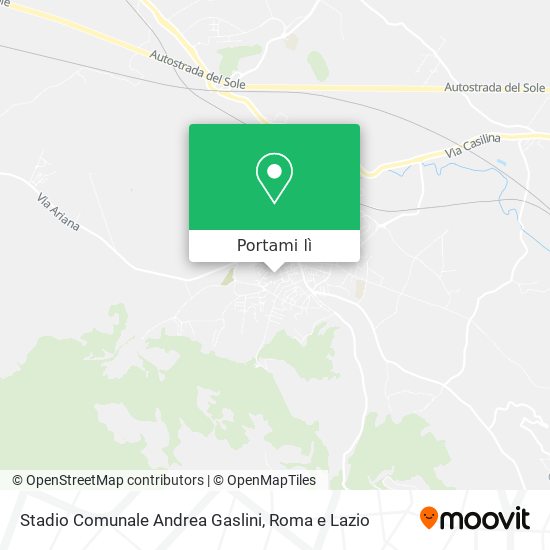 Mappa Stadio Comunale Andrea Gaslini