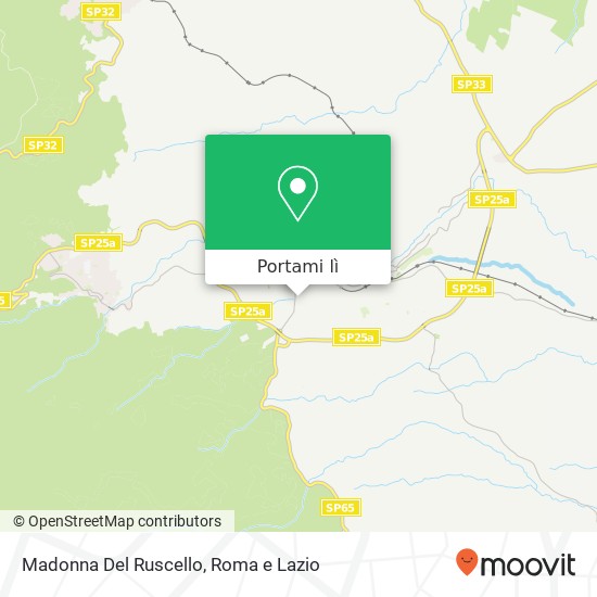 Mappa Madonna Del Ruscello