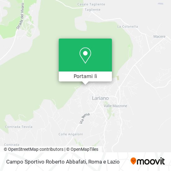 Mappa Campo Sportivo Roberto Abbafati