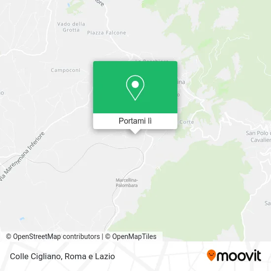 Mappa Colle Cigliano