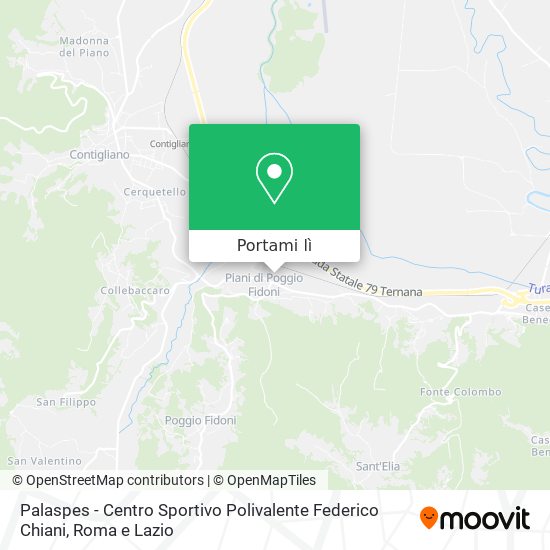 Mappa Palaspes - Centro Sportivo Polivalente Federico Chiani