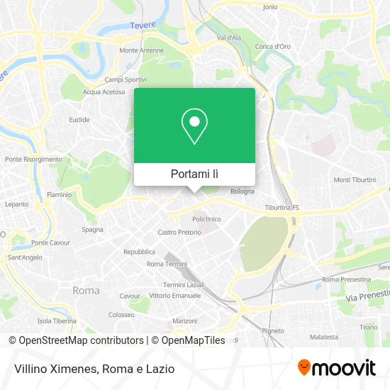 Mappa Villino Ximenes