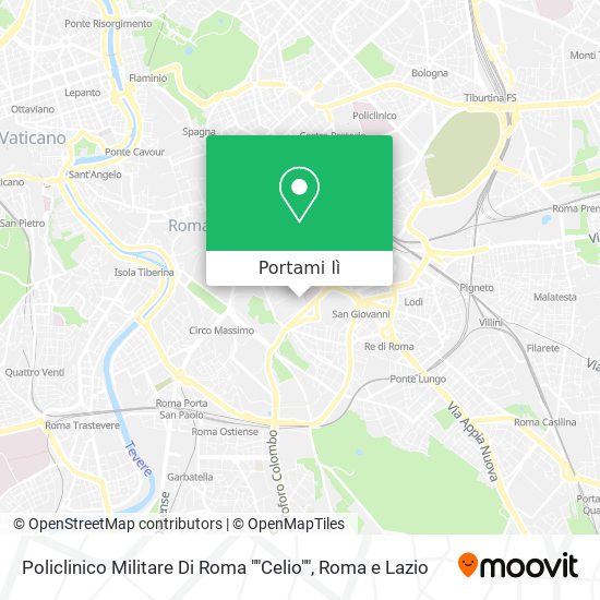 Mappa Policlinico Militare Di Roma ""Celio""