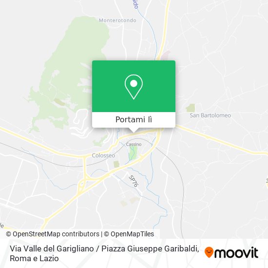 Mappa Via Valle del Garigliano / Piazza Giuseppe Garibaldi
