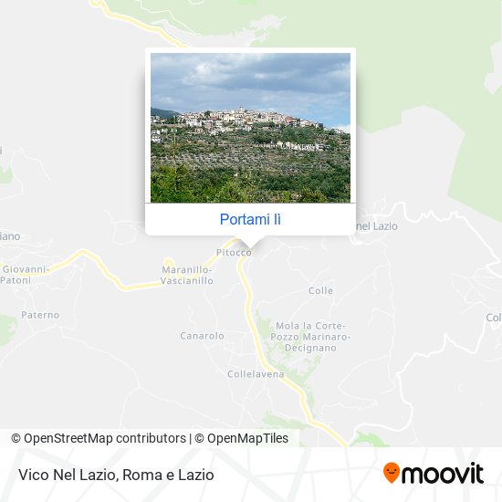 Mappa Vico Nel Lazio