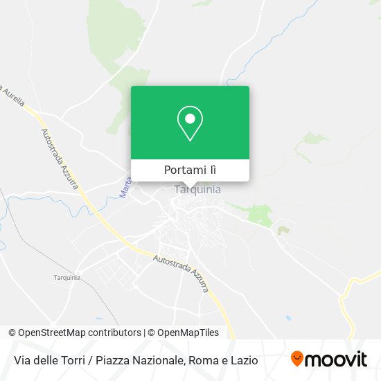 Mappa Via delle Torri / Piazza Nazionale