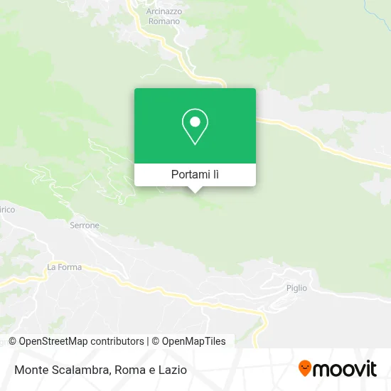 Mappa Monte Scalambra