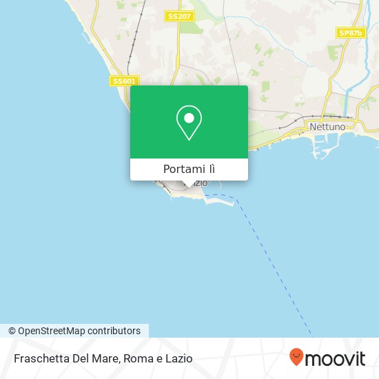 Mappa Fraschetta Del Mare