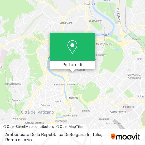 Mappa Ambasciata Della Repubblica Di Bulgaria In Italia