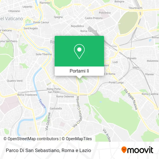 Mappa Parco Di San Sebastiano