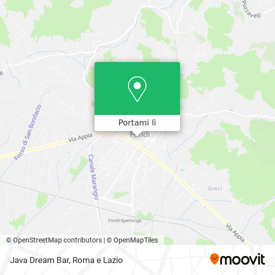 Mappa Java Dream Bar