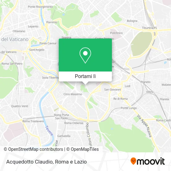 Mappa Acquedotto Claudio