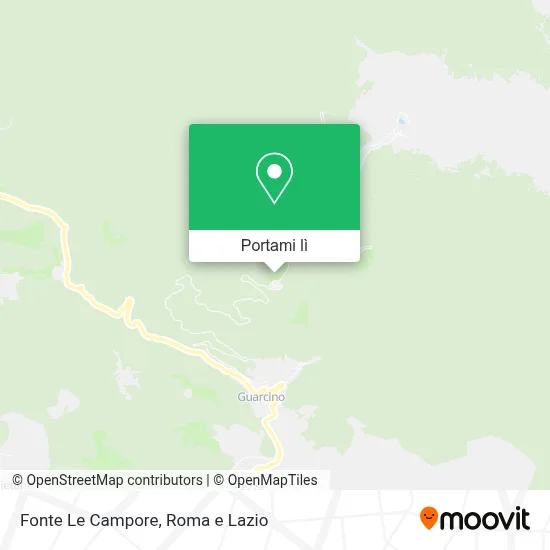 Mappa Fonte Le Campore